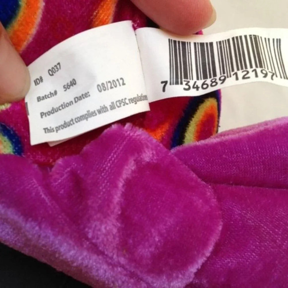 Animal Pals Monkey Plush Stuffed Animal Purple Yellow Soft Huggable Holiday Kids - Picture 8 of 10